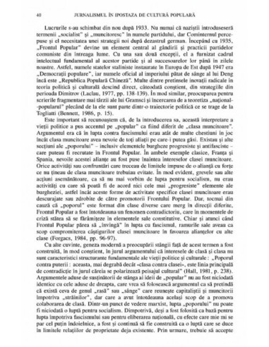 Jurnalismul și cultura populară