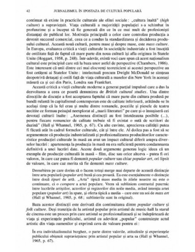 Jurnalismul și cultura populară