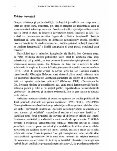 Producția textului jurnalistic