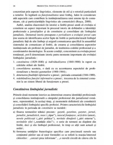 Producția textului jurnalistic