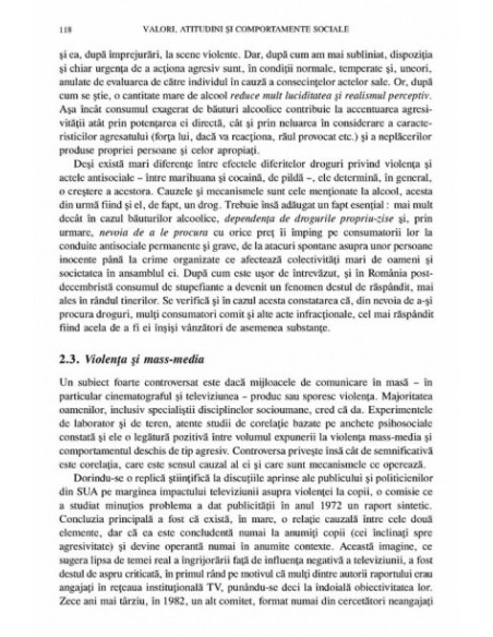 Valori, atitudini și comportamente sociale. Teme actuale de psihosociologie