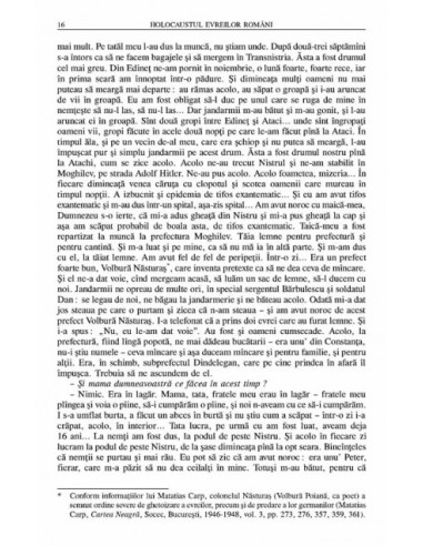 Holocaustul evreilor români. Din...