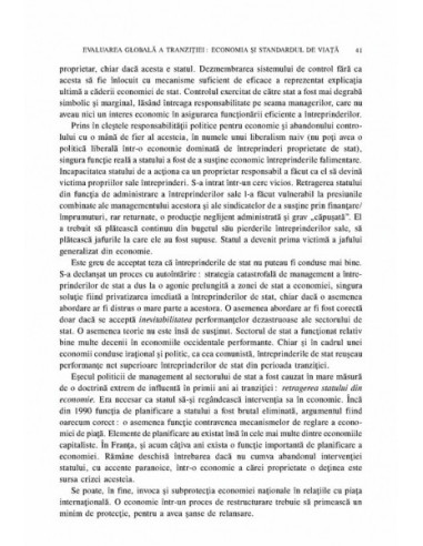 O analiză critică a tranziției O analiză critică a tranziției