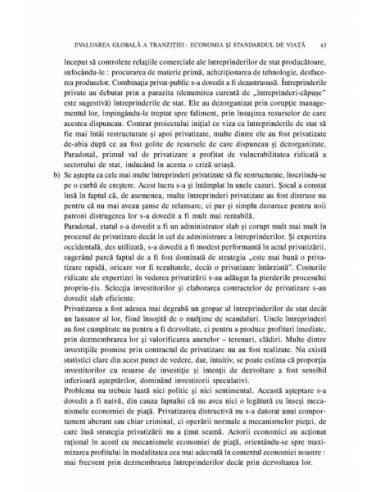 O analiză critică a tranziției O analiză critică a tranziției