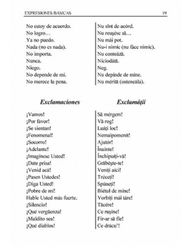 Ghid de conversație spaniol-român