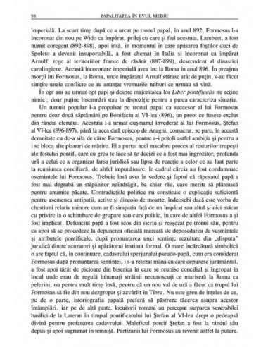 Papalitatea în Evul Mediu. O istorie...