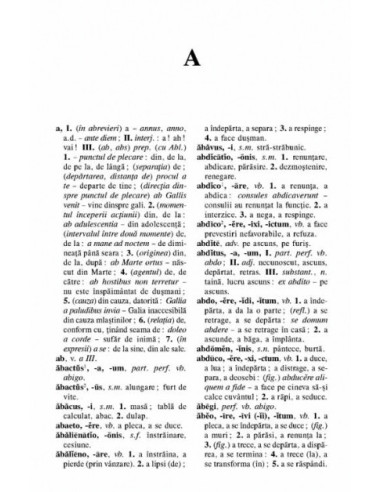 Dicționar latin-român de uz școlar