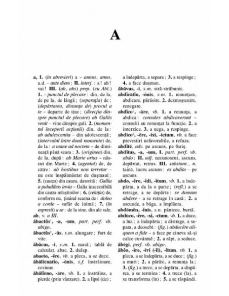 Dicționar latin-român de uz școlar