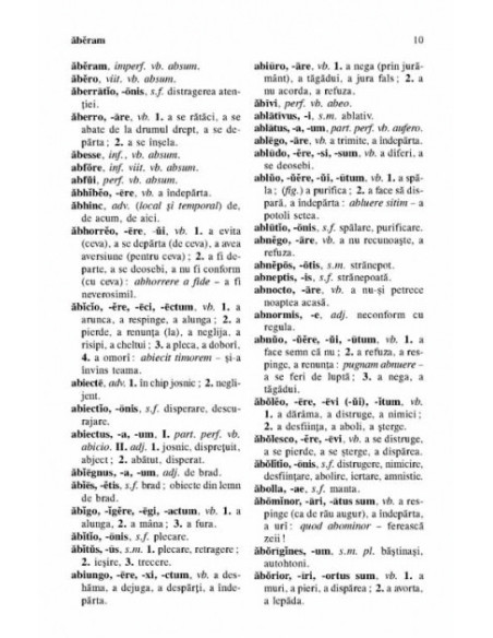 Dicționar latin-român de uz școlar