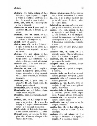 Dicționar latin-român de uz școlar