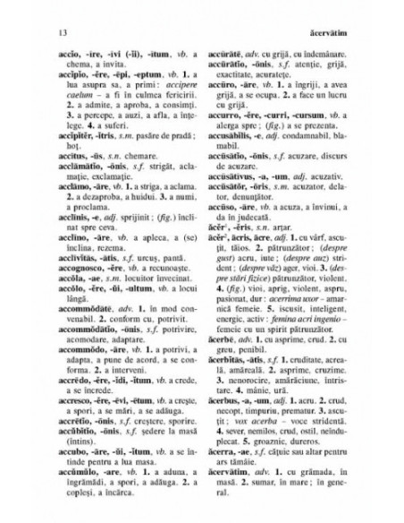 Dicționar latin-român de uz școlar