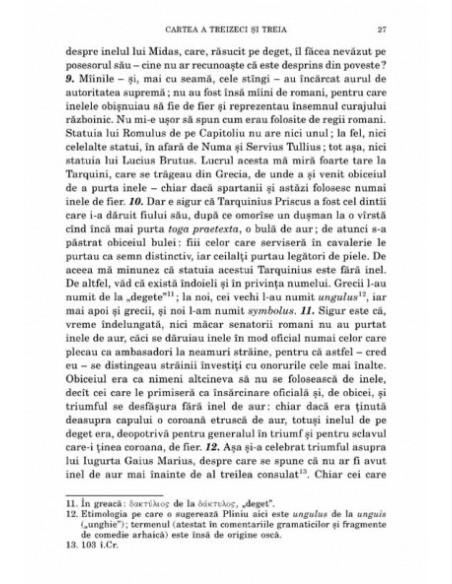 Naturalis historia. Enciclopedia cunoștințelor din Antichitate. Vol. VI: Mineralogie și istoria artei