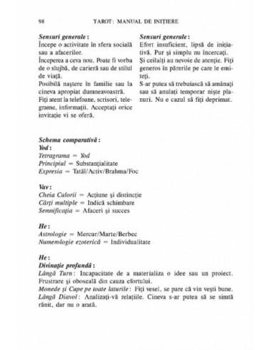 Tarot: manual de iniţiere