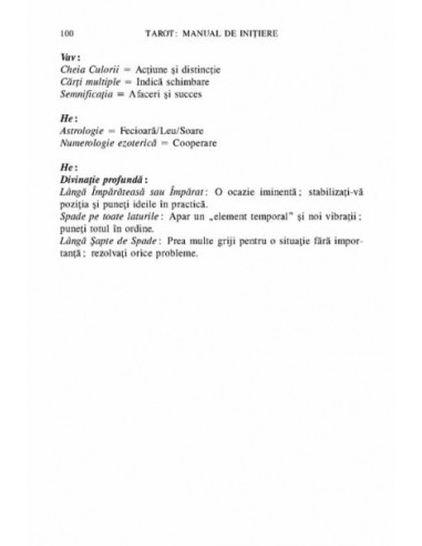 Tarot: manual de iniţiere