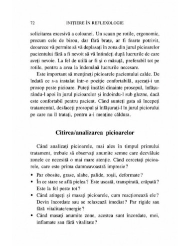 Inițiere în reflexologie. 