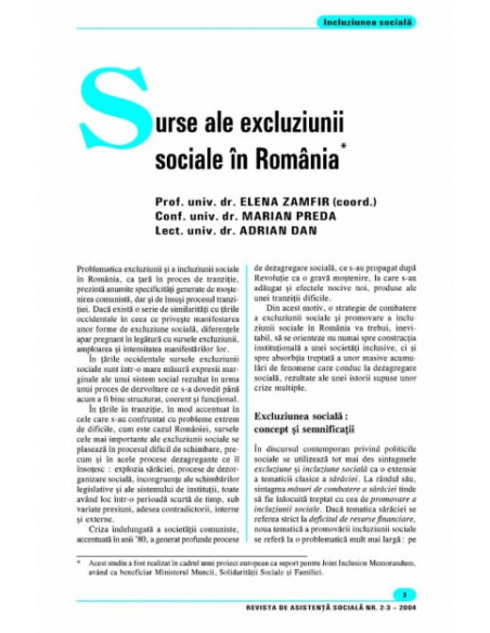 Revista de Asistență Socială. Nr. 2-3/2004