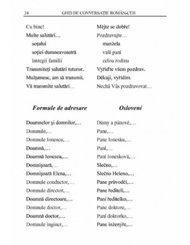 Ghid de conversație român-ceh