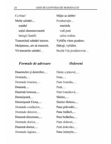 Ghid de conversație român-ceh