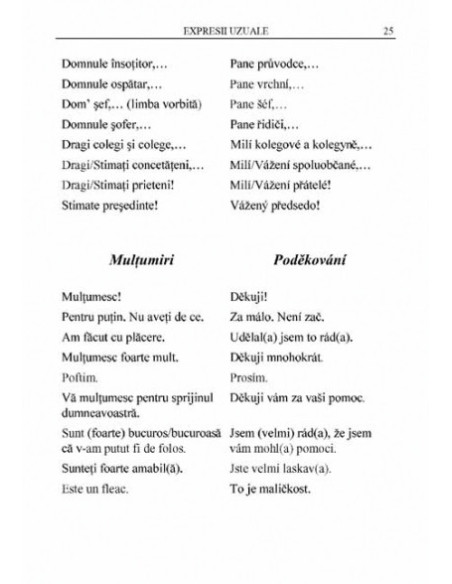 Ghid de conversație român-ceh