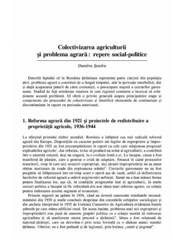 Țărănimea și puterea. Procesul de...