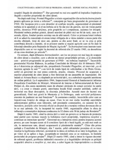 Țărănimea și puterea. Procesul de...