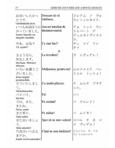 Ghid de conversație japonez-român