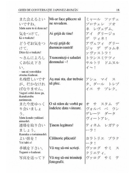 Ghid de conversație japonez-român