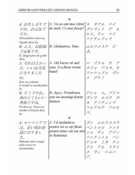 Ghid de conversație japonez-român