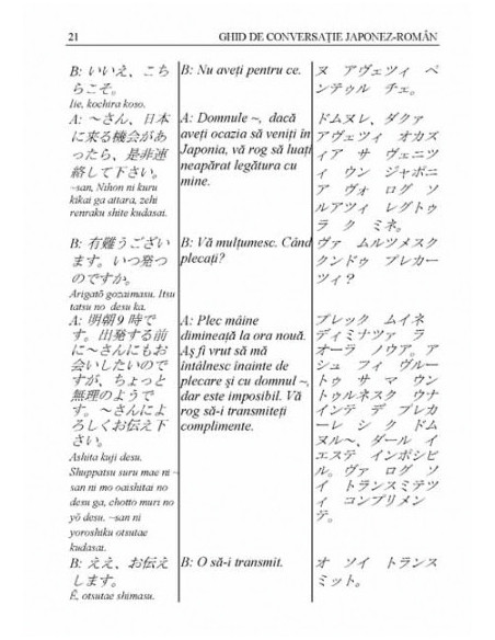 Ghid de conversație japonez-român