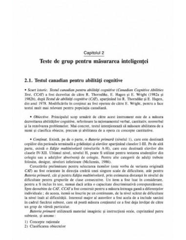 Testarea psihologică. Inteligență și...