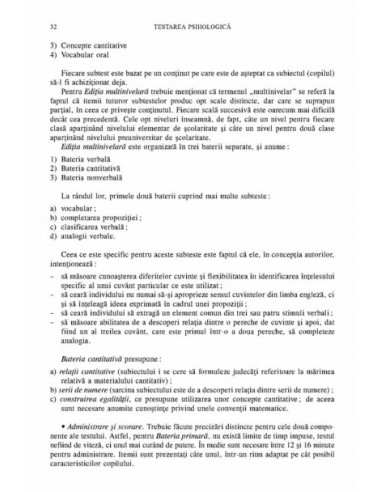 Testarea psihologică. Inteligență și...