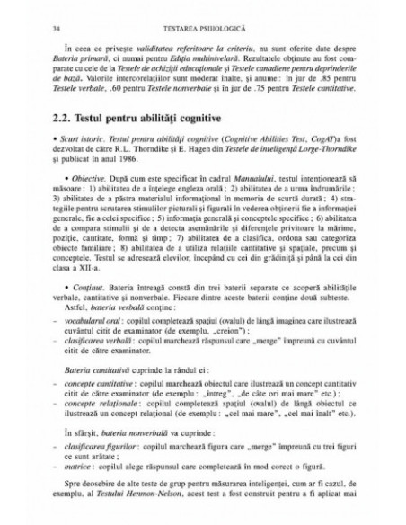 Testarea psihologică. Inteligență și aptitudinile