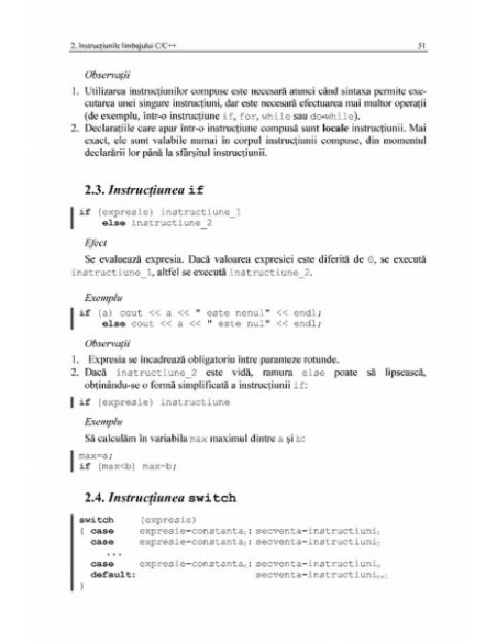 Programarea în limbajul C/C++ pentru liceu