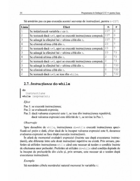 Programarea în limbajul C/C++ pentru liceu