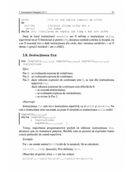 Programarea în limbajul C/C++ pentru liceu