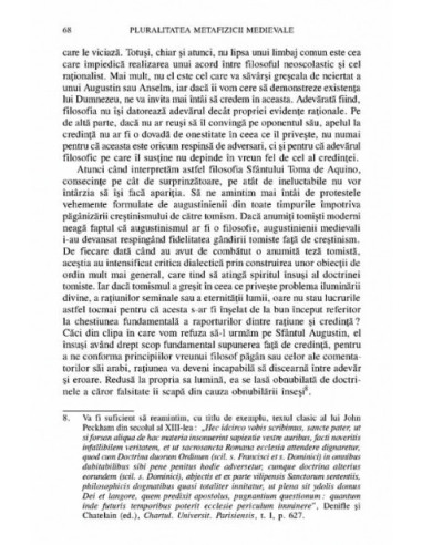 Pluralitatea metafizicii medievale