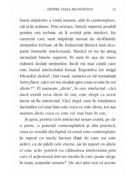 Despre viața filosofului (Ediție bilingvă)