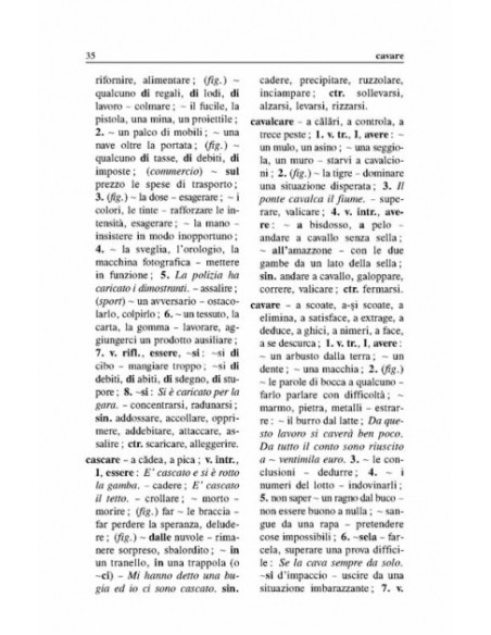 Dicționarul principalelor verbe italiene și construcțiile lor specifice