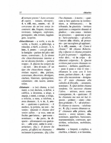 Dicționarul principalelor verbe italiene și construcțiile lor specifice