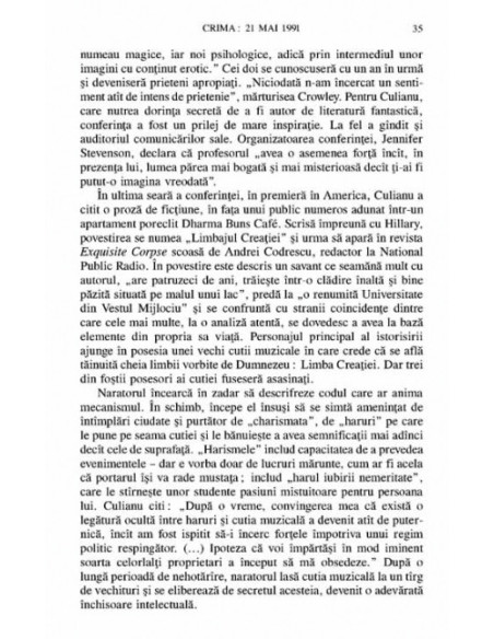 Eros, magie şi asasinarea profesorului Culianu