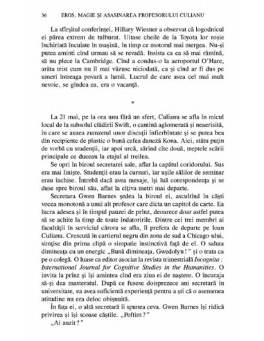 Eros, magie şi asasinarea... Eros, magie şi asasinarea...