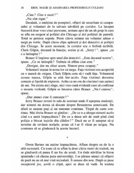 Eros, magie şi asasinarea profesorului Culianu