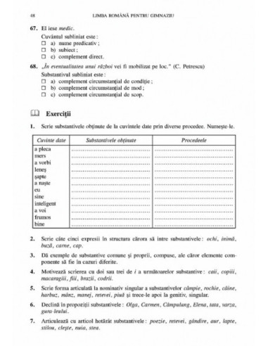 Limba română pentru gimnaziu....