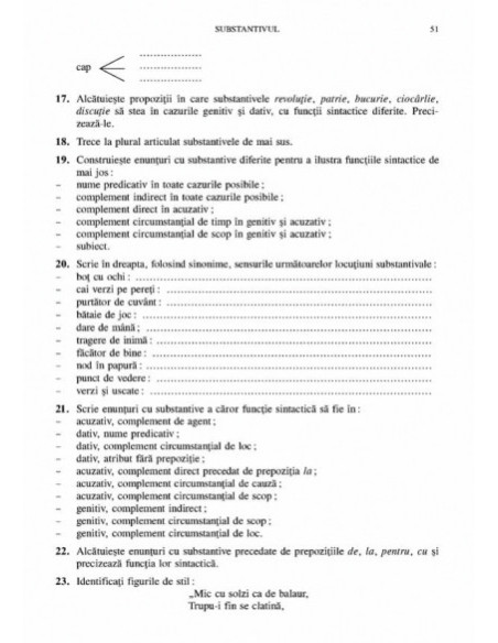 Limba română pentru gimnaziu. Exerciții și teste