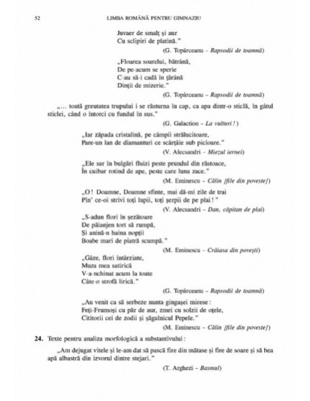 Limba română pentru gimnaziu. Exerciții și teste