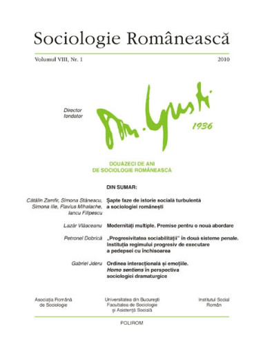 Sociologie Românească. Volumul VIII, Nr. 1 / 2010