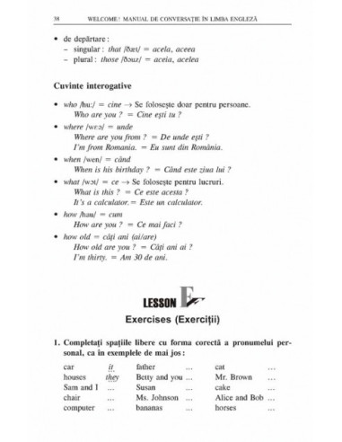 Welcome! Manual de conversație în...