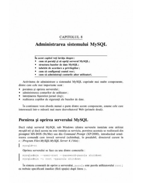 Dezvoltarea aplicațiilor WEB folosind XHTML, PHP și MySQL