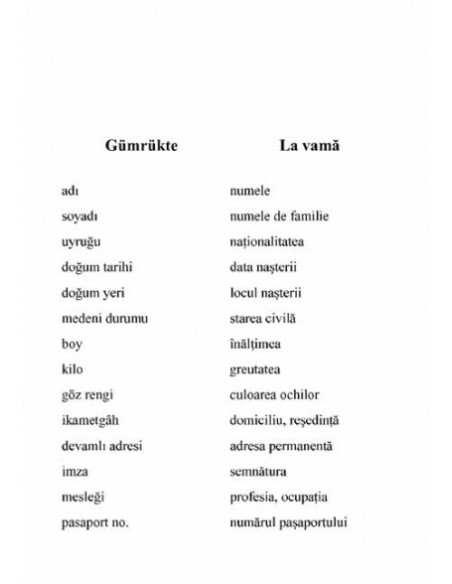 Ghid de conversație turc-român