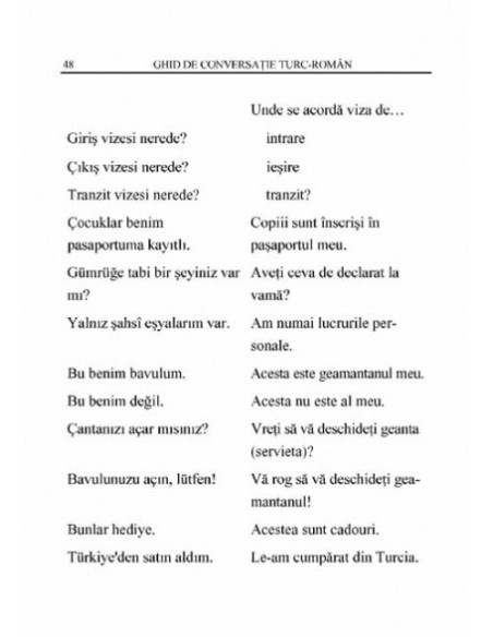 Ghid de conversație turc-român